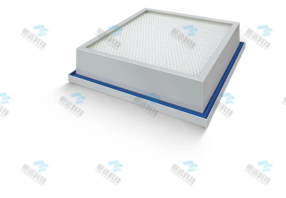 HEPA filter gel tetning Lekkasjefri høyeffektiv aluminiumsramme Renrom HEPA-modul erstatning Ny boksfilterfarm