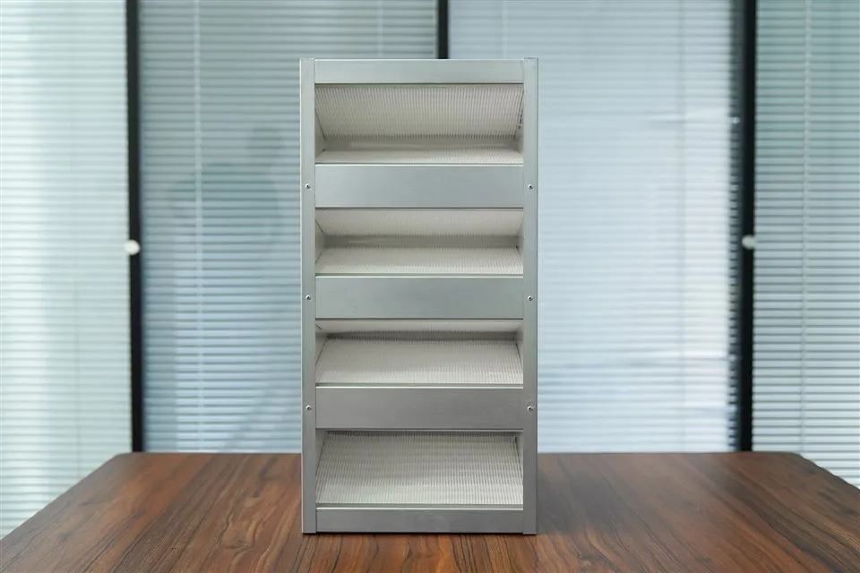 Produsent W Type Sub-høyeffektiv galvanisert rammefilter Kombinert rustfritt stålramme Høyeffektivt luftfilter