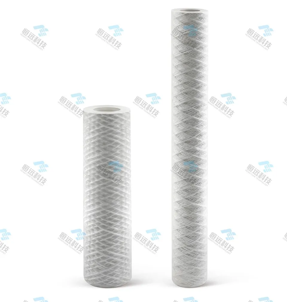 PP String Wound Sediment Water Filter Cartridges Trådviklet polypropylenfilter
