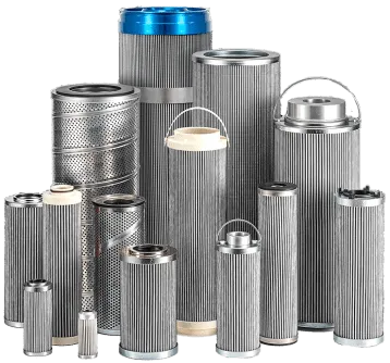 Rustfritt stål sammenleggbar oljefilterelement Maskinutstyr Oljefilter Hydraulisk for konstruksjon
