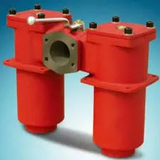 Dobbeltpatron høytrykksrørledningsfilter