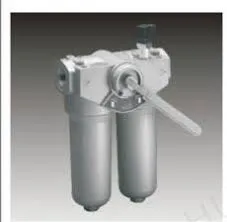 To-patron rørledningsfilter